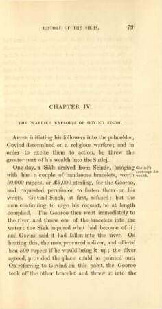 Chapter IV. The warlike exploits of Govind Singh