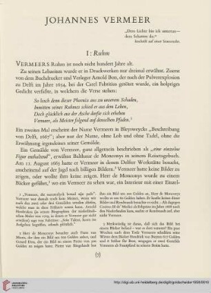 I: Ruhm