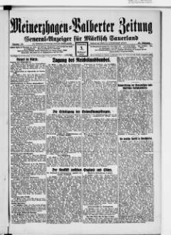 Meinerzhagen-Valberter Zeitung