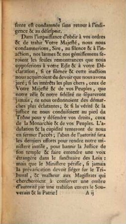 Tres-humbles et Tres-Respectueuses Remontrances, que présentent au Roi, notre tres-honoré et Souverain Seigneur, les Gens tenant sa Cour de Parlement de Dauphiné