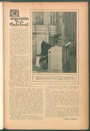 El organista de la Catedral
