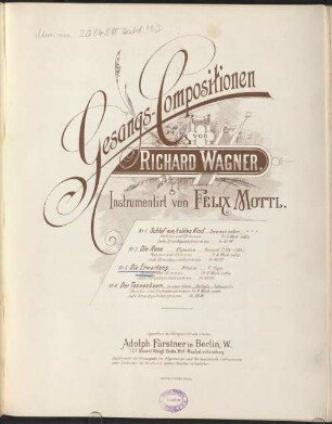 Gesangs-Compositionen, 3. Die Erwartung