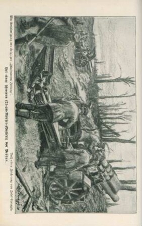 Bei einer schweren (21-cm-Mörser-) Batterie vor Verdun