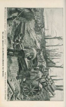Bei einer schweren (21-cm-Mörser-) Batterie vor Verdun