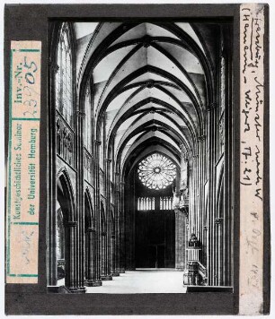 Straßburg: Münster, Inneres nach Westen