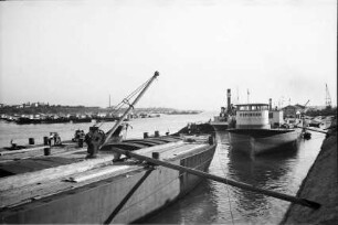 Giurgiu: Blick über die Donau nach Russe, vom Kai in Giurgiu