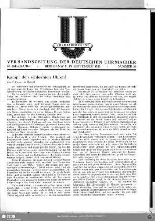 Kampf den schlechten Uhren!