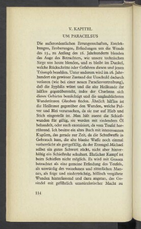 V. Kapitel Um Paracelsus