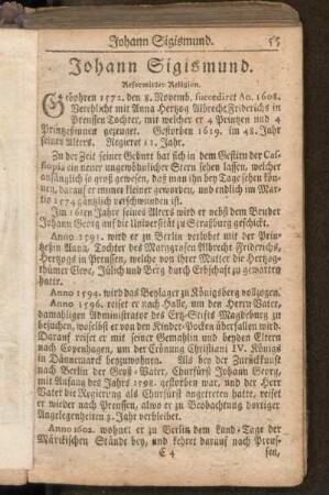Johann Sigismund