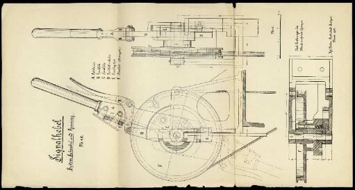 Signalhebel. System Schnabel und Henning