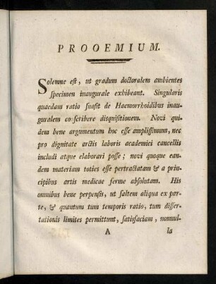 1-19, § I. Haemorrhoidum denominatio, definitio. - § VII. Haemorrhoidum prognosis