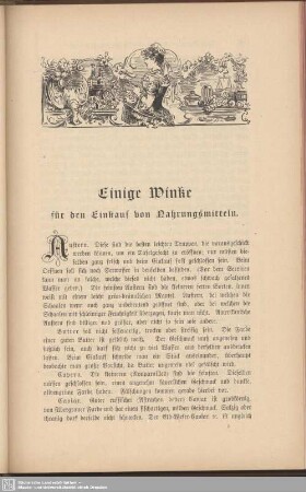Einige Winke für den Einkauf von Nahrungsmitteln