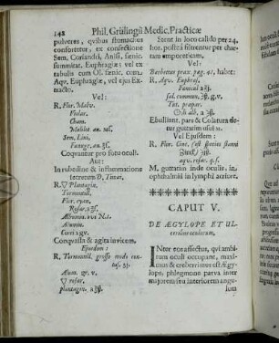 Caput V. De Ægylope Et Ulceribus oculorum.