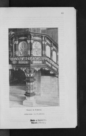 Kanzel in Süderau. (Aufgenommen von W. Johnsen.)
