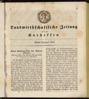 Erstes Quartal 1847
