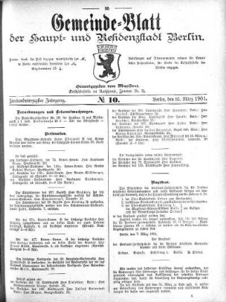 1901,10: No. 10, 10. März 1901