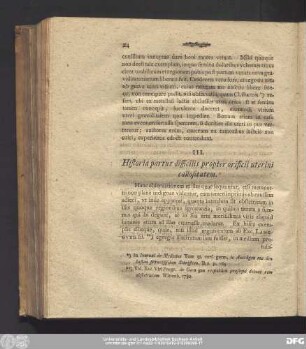 III. Historia partus difficilis propter orificii uterini callositatem.