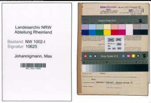 Entnazifizierung Max Johannigmann, geb. 03.02.1904 (Konstrukteur)