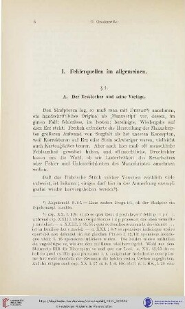 I. Fehlerquellen im allgemeinen