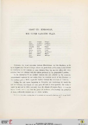 Group III, Hindostan, The Upper Gangetic Plain