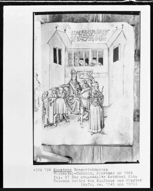 Chronik des Konstanzer Konzils — ---, Folio 97rectoBildseite Zeichnung