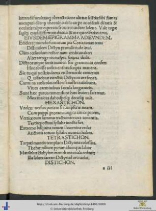 Eiusdem Epigrammata Ad Eundem