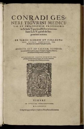 5: Historia animalium. 5