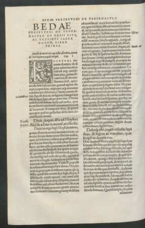 Bedae Presbyteri De Tabernaculo Et Vasis Eius ... Liber Primus.