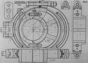 Exzenter, Konstruktionszeichnungen : Technikgeschichte | Maschinenbau | Maschinenelemente | Transmissionen, Getriebe