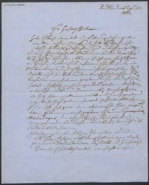 Maximilian Prinz zu Wied-Neuwied, Brief