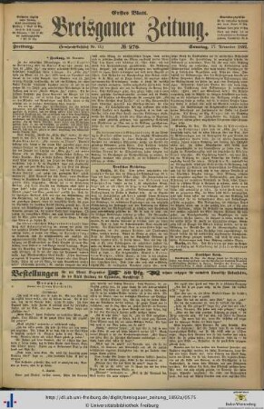 27.11.1892 (Erstes Blatt)
