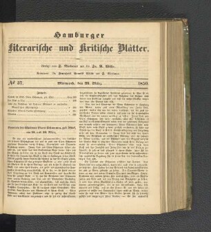 No. 37. 27. März 1850