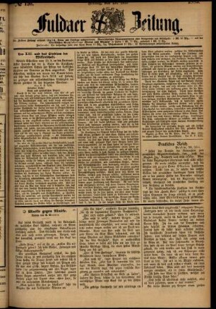 Ausgabe vom Freitag, den 29. Mai 1885.