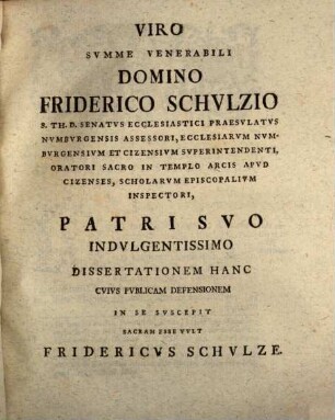 Dispvtatio Theologica De Rationibvs Theologicis Qvibvs Electio Iulii Pflvgii Episcopi Navmburgensis Impvgnata Et Propvgnata est