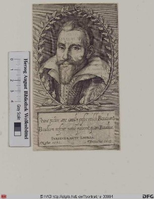 Bildnis Dominicus Baudius (eig. Dominique Baudier)