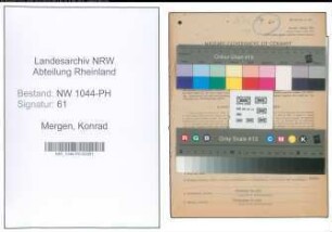 Entnazifizierung Konrad Mergen , geb. 24.11.1892 (Dentist)