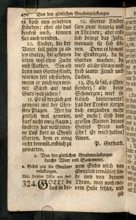470-536, 3. Von den göttlichen Gnadenwirkungen durch Wort und Sacramente