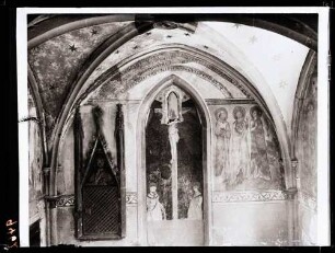 Marienkirche; südliche Sakristei, Wandmalerei, Heilige