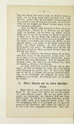 11. Maria Theresia und die beiden schlesischen Kriege