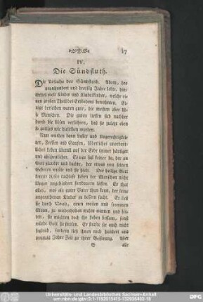 IV. Die Sündfluth.