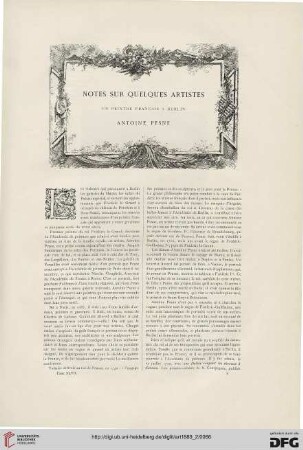 15: Notes sur quelques artistes : Un peintre français à Berlin - Antoine Pesne