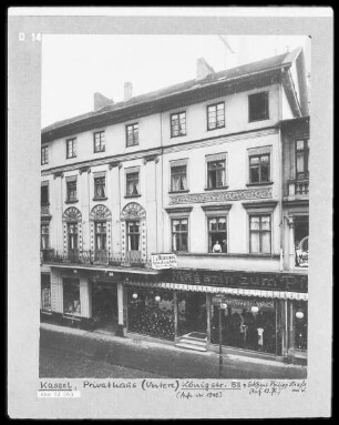 früher Gasthaus "Zum Kronprinz von Preußen", dann "Preußischer Hof", 1837 "Russischer Hof"
