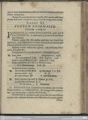 Caput XI. Fontem Pharmaceuticum Aperit