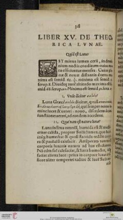 Liber XV De Theorica Lunae
