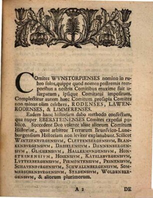 Historia Comitvm Wunstorpiensivm Ex Diplomatibvs Aliisqve Monvmentis Fide Dignis Maximam Partem Ineditis