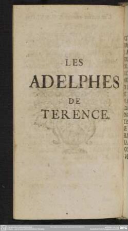 Les Adelphes De Terence