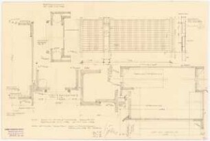 Arzthaus Prof. Bernhardt, Berlin-Charlottenburg: Gartentür mit Tor: Ansicht, Schnitt 1:10, Detail 1:1