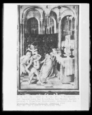 Bildseite mit Darstellung der Ermordung des Thomas Becket