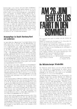 Heimatpflege im Bezirk Hamburg-Nord und anderswo