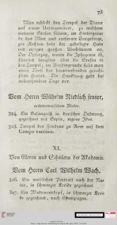 XI. Von Eleven und Schülern der Akademie